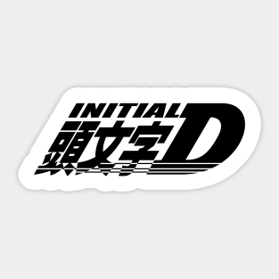 Initial D Logo (Small and Centered) Sticker